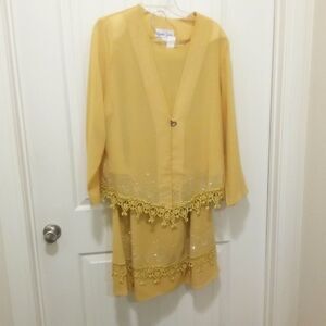 3 Piece Midi Skirt/Dress set Women's sz Large